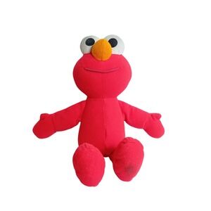 1995 Vintage Tyco Preschool Sesame Street Elmo Small Plushie Stuffed Animal READ